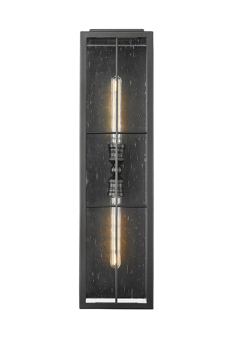 Millennium 10822-PBK Two Light Outdoor Wall Sconce, Powder Coated Black
