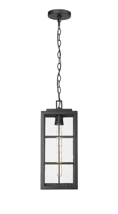 Millennium 10831-PBK One Light Outdoor Hanging Lantern, Powder Coated Black