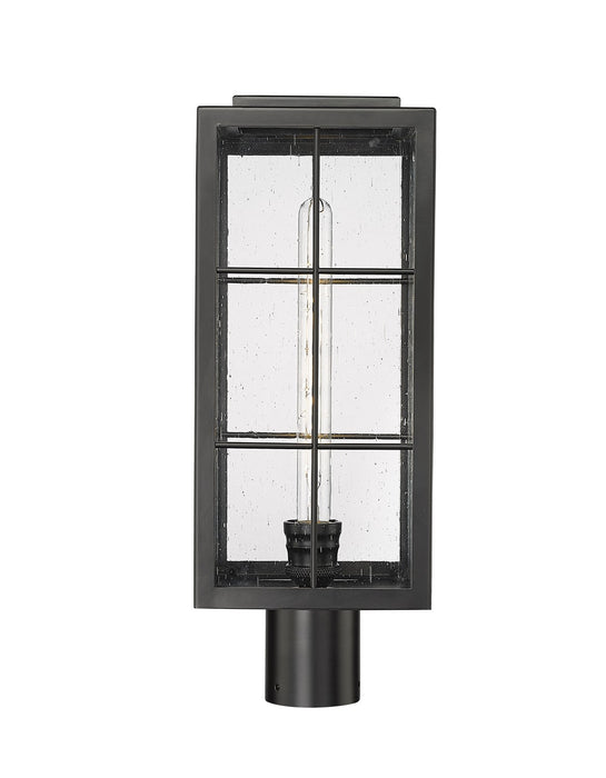 Millennium 10841-PBK One Light Outdoor Post Lantern, Powder Coated Black