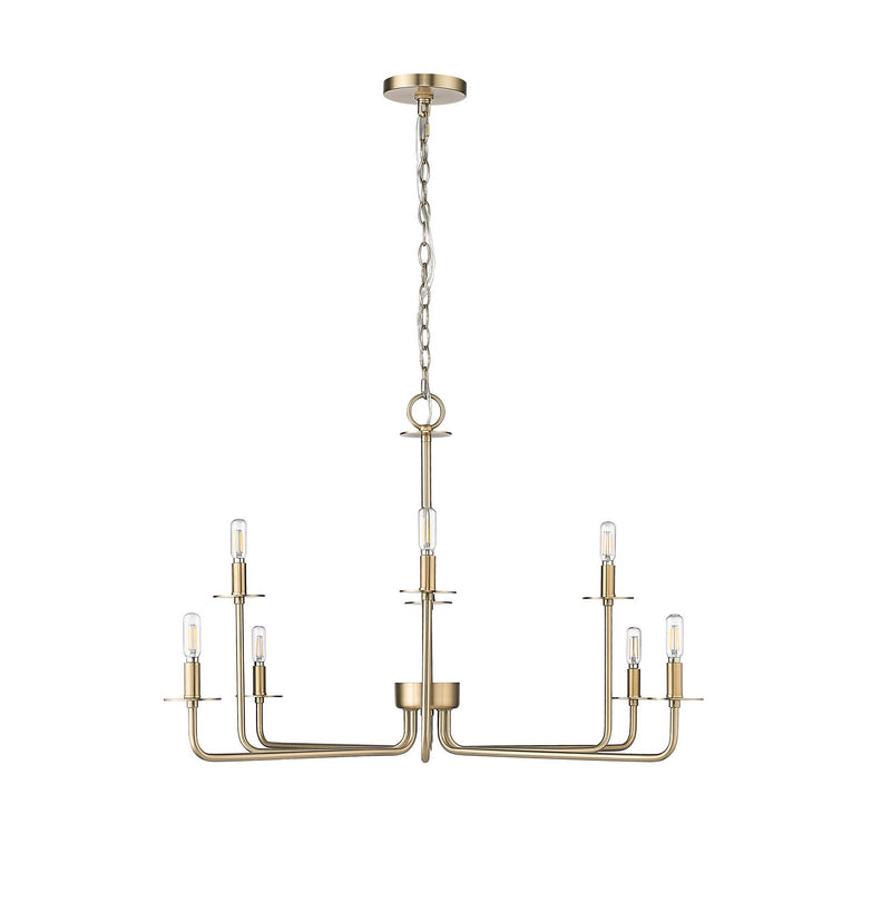 Millennium 12508-MG Eight Light Chandelier, Modern Gold