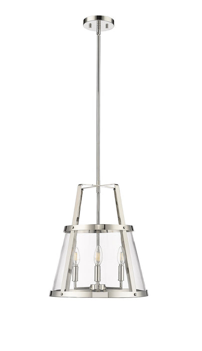 Millennium 13604-PN Four Light Pendant, Polished Nickel
