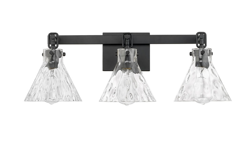 Millennium 20003-MB Three Light Vanity, Matte Black
