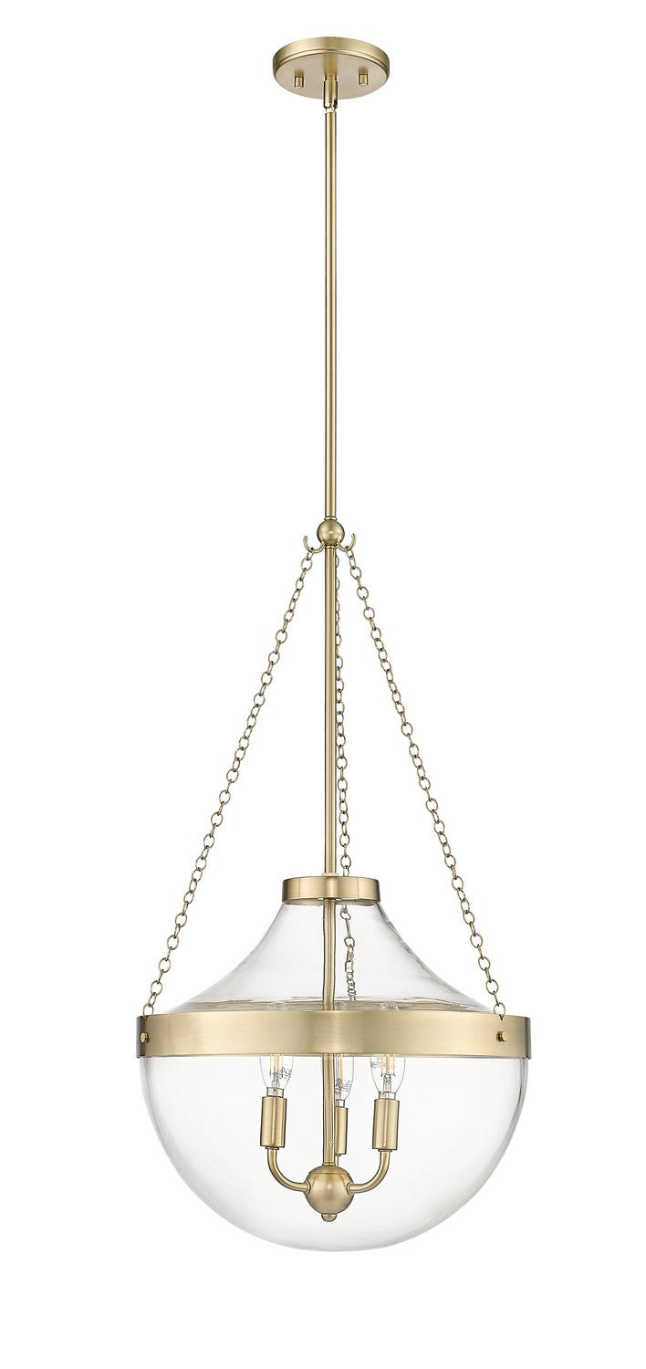 Millennium 20103-MG Three Light Pendant, Modern Gold