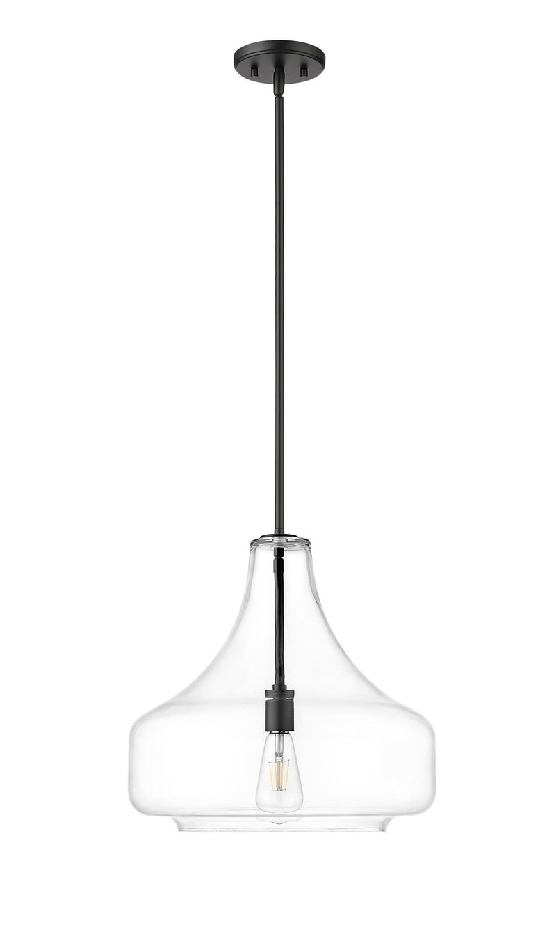 Millennium 20301-MB One Light Pendant, Matte Black