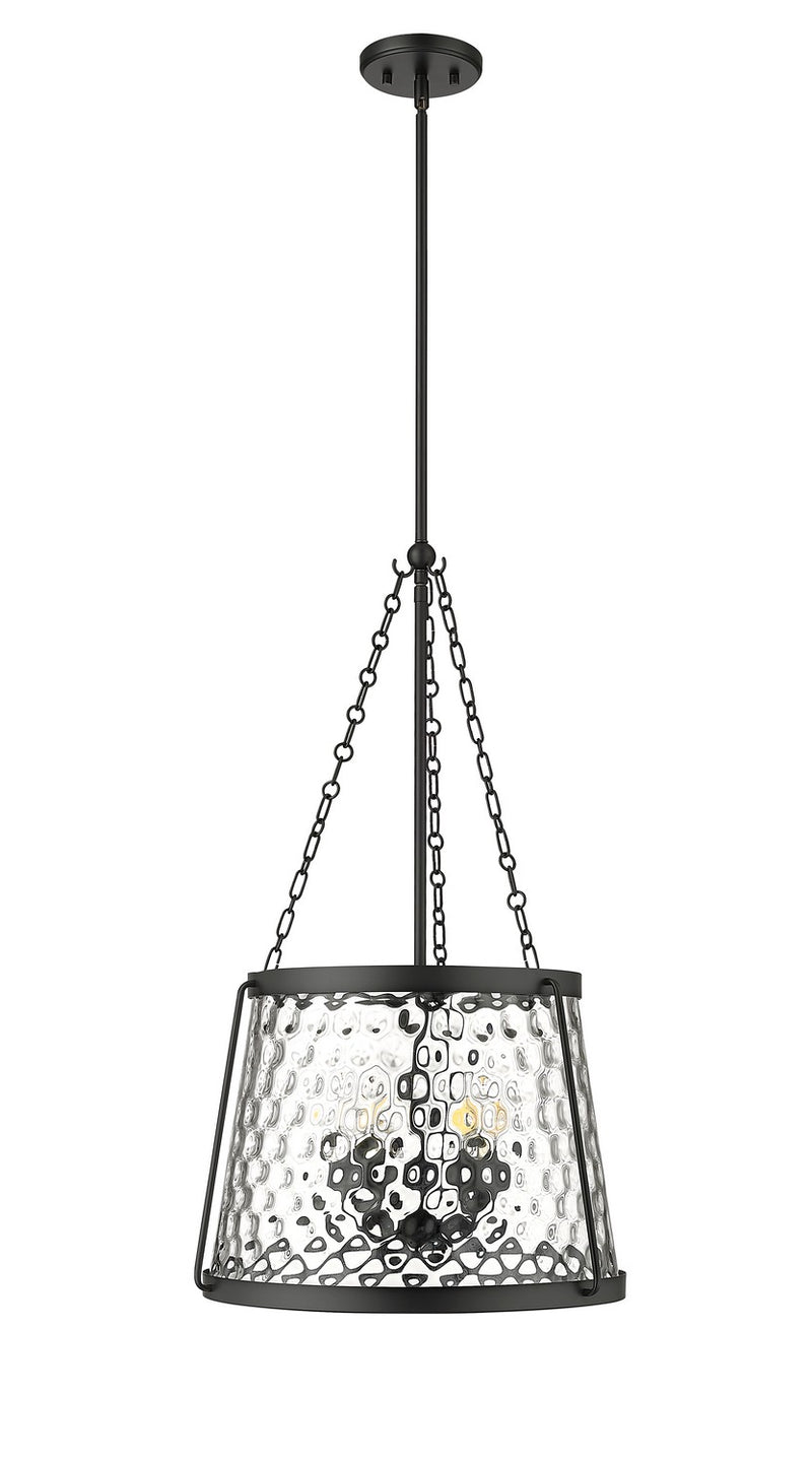 Millennium 20405-MB Five Light Pendant, Matte Black