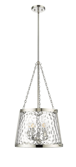 Millennium 20405-PN Five Light Pendant, Polished Nickel