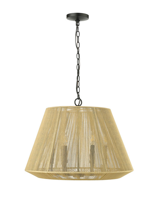 Millennium 20606-MB Six Light Pendant, Matte Black