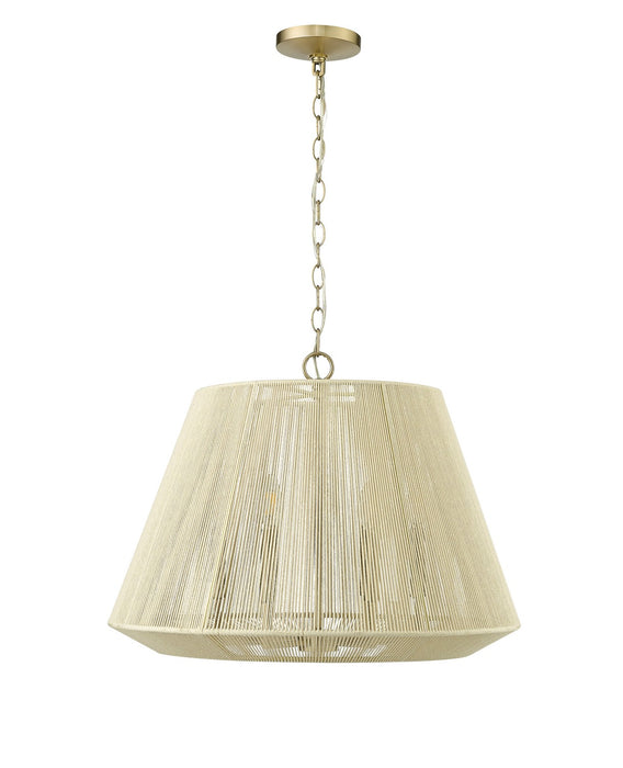 Millennium 20606-MG Six Light Pendant, Modern Gold