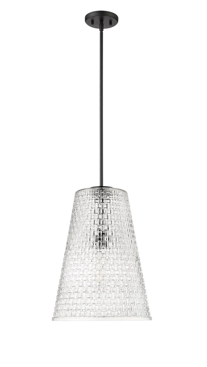 Millennium 20701-MB One Light Pendant, Matte Black