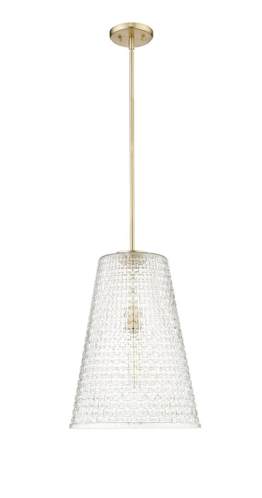 Millennium 20701-MG One Light Pendant, Modern Gold