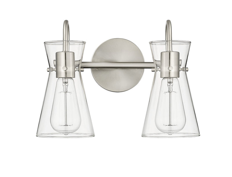 Millennium 21002-BN Two Light Vanity, Brushed Nickel