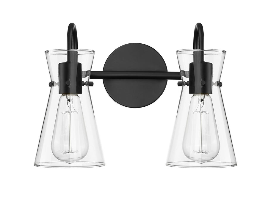 Millennium 21002-MB Two Light Vanity, Matte Black