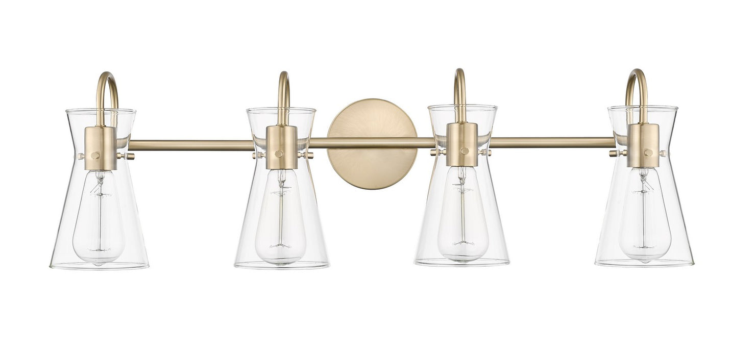 Millennium 21004-MG Four Light Vanity, Modern Gold