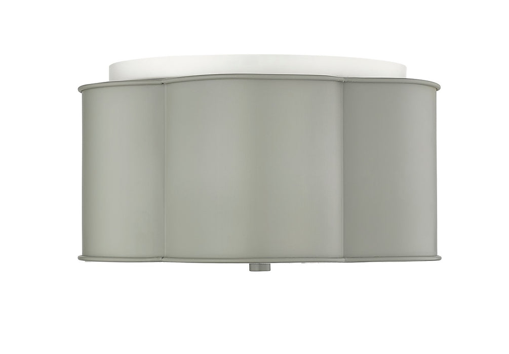 Millennium 21203-CG Three Light Flushmount, Cement Gray