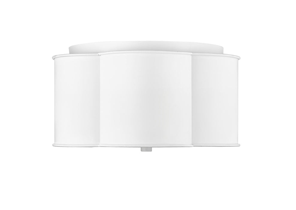 Millennium 21203-MW Three Light Flushmount, Matte White
