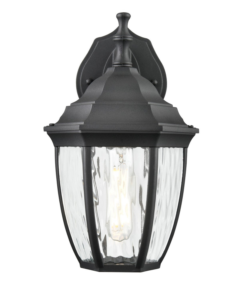Millennium 220001-TBK One Light Outdoor Wall Sconce, Textured Black