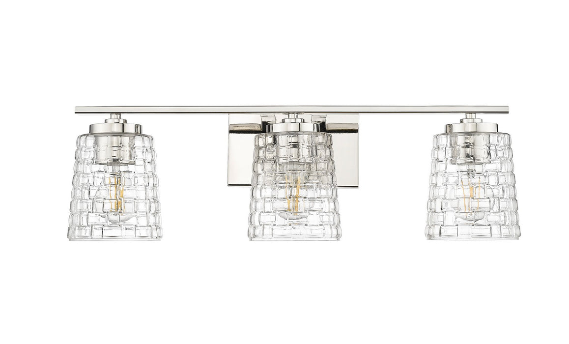 Millennium 22103-PN Three Light Vanity, Polished Nickel