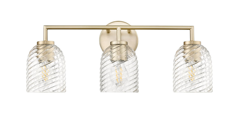 Millennium 22203-MG Three Light Vanity, Modern Gold