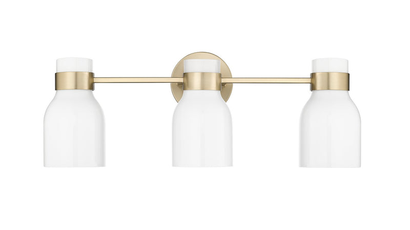 Millennium 23003-MG Three Light Vanity, Modern Gold