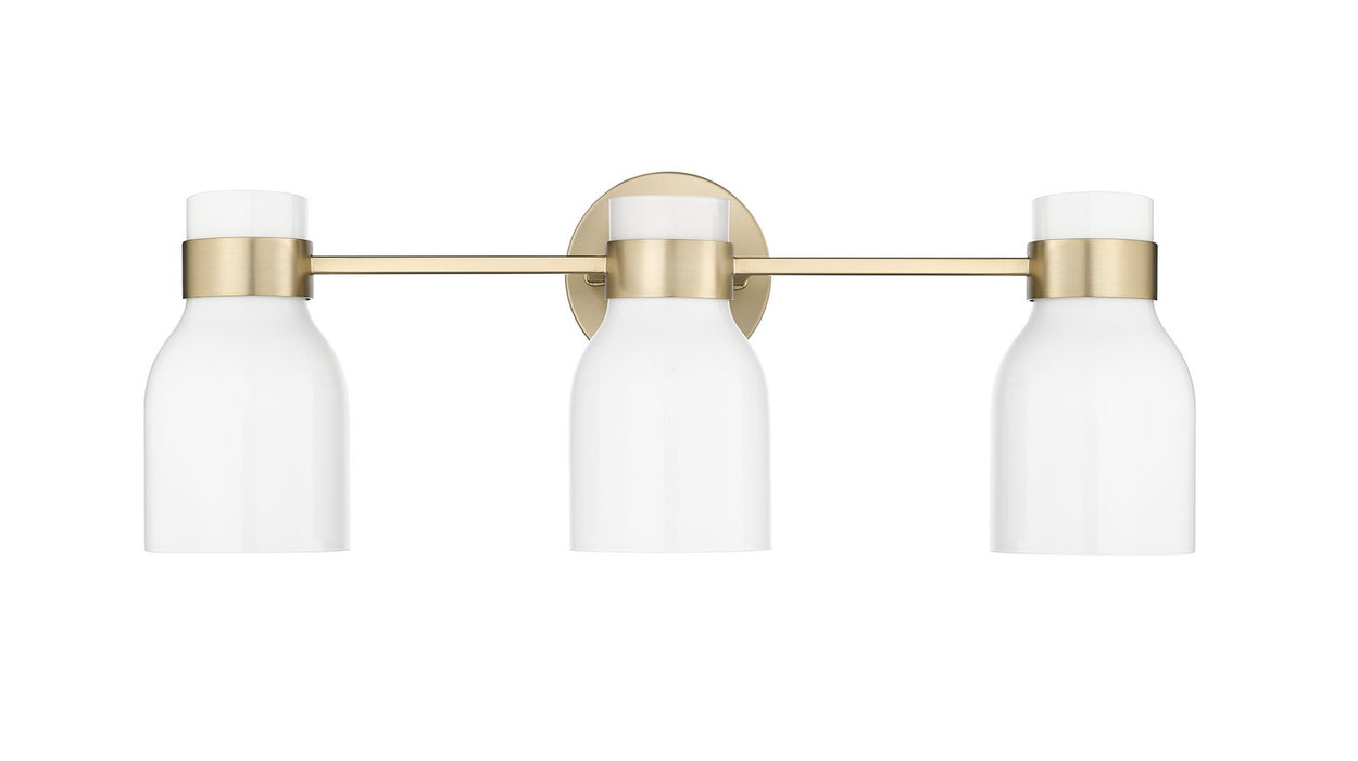 Millennium 23003-MG Three Light Vanity, Modern Gold
