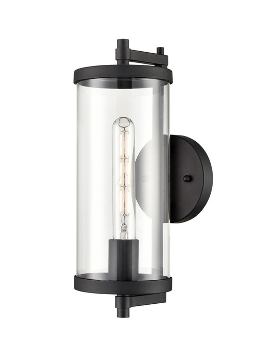 Millennium 240001-TBK One Light Outdoor Wall Sconce, Textured Black
