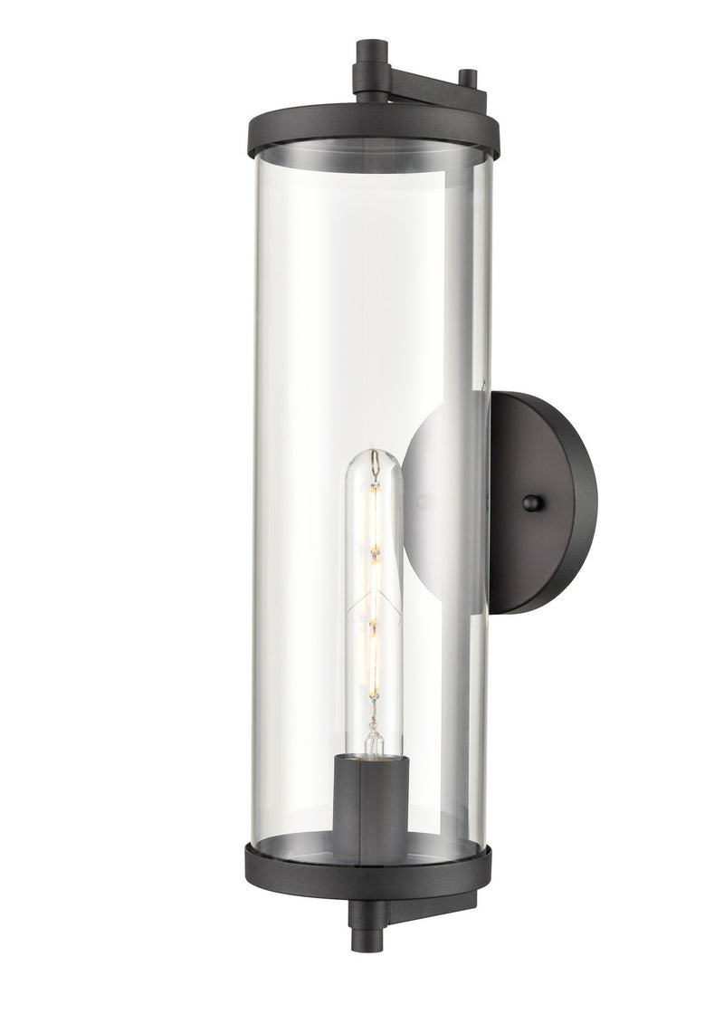 Millennium 240101-TBK One Light Outdoor Wall Sconce, Textured Black