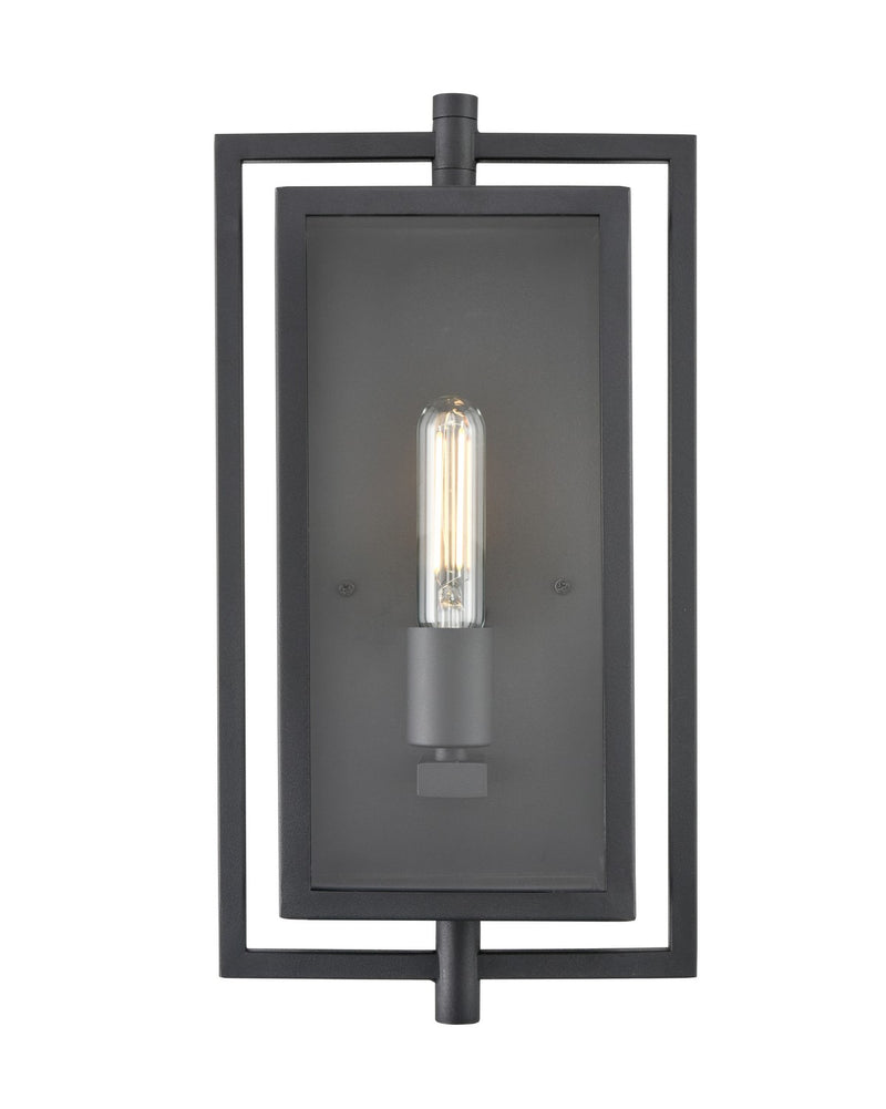 Millennium 250001-TBK One Light Outdoor Wall Sconce, Textured Black