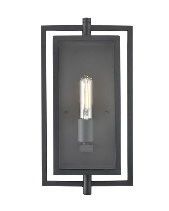Millennium 250001-TBK One Light Outdoor Wall Sconce, Textured Black
