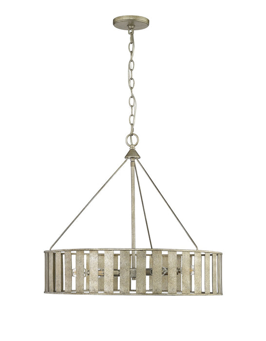 Millennium 27006-AS Six Light Chandelier, Antique Silver