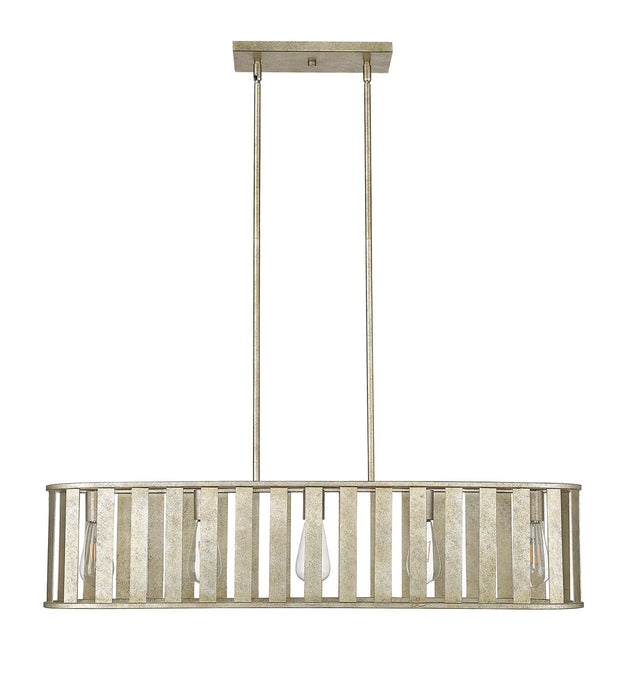 Millennium 27105-AS Five Light Chandelier, Antique Silver
