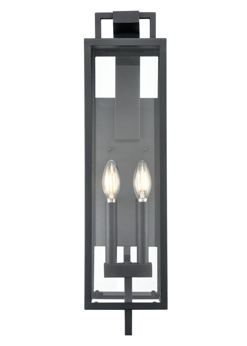 Millennium 280002-TBK Two Light Outdoor Wall Sconce, Textured Black