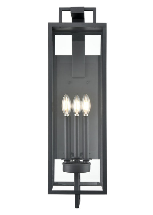 Millennium 280003-TBK Three Light Outdoor Wall Sconce, Textured Black