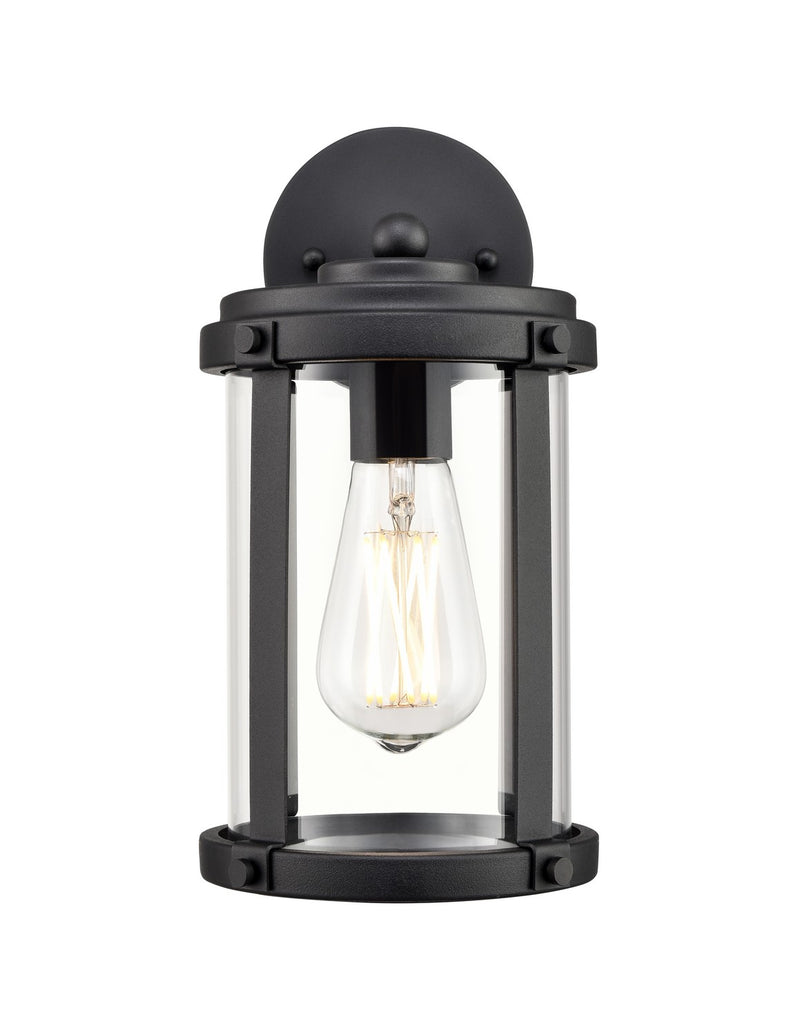 Millennium 290001-TBK One Light Outdoor Wall Sconce, Textured Black