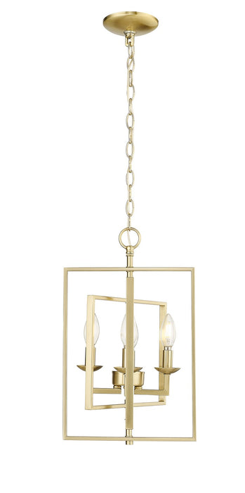 Millennium 3230-MG Four Light Pendant, Modern Gold