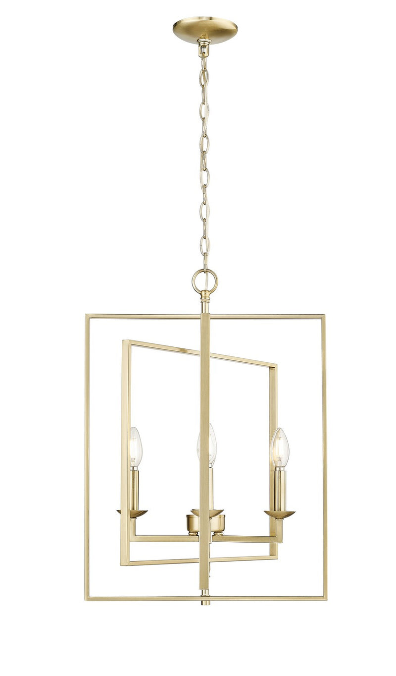 Millennium 3231-MG Four Light Pendant, Modern Gold