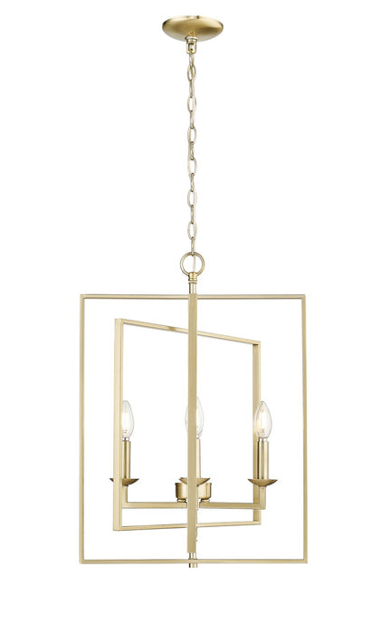 Millennium 3231-MG Four Light Pendant, Modern Gold