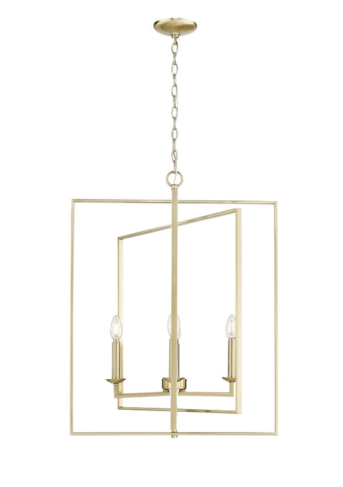Millennium 3232-MG Four Light Pendant, Modern Gold