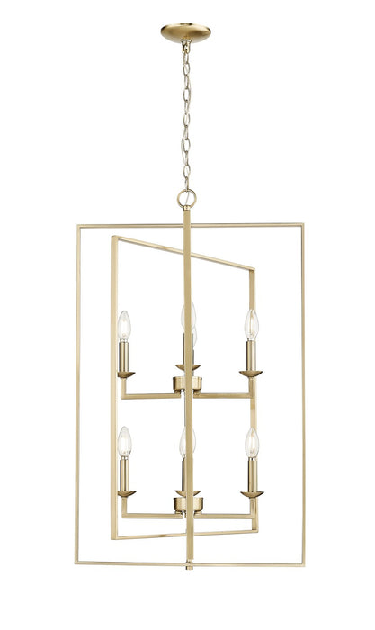 Millennium 3248-MG Eight Light Pendant, Modern Gold