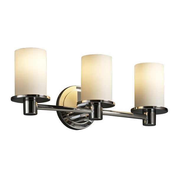 Justice Designs FSN-8513-10-OPAL-CROM-LED3-2100 LED Bath Bar, Polished Chrome