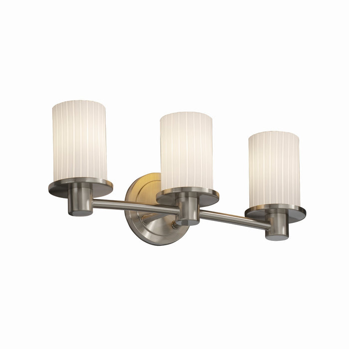 Justice Designs FSN-8513-10-RBON-NCKL-LED3-2100 LED Bath Bar, Brushed Nickel