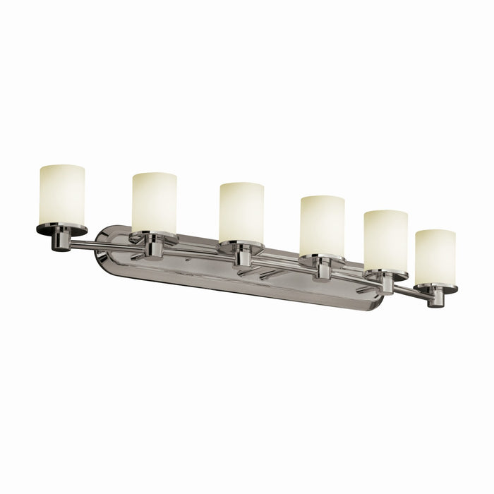 Justice Designs FSN-8516-10-OPAL-NCKL-LED6-4200 LED Bath Bar, Brushed Nickel