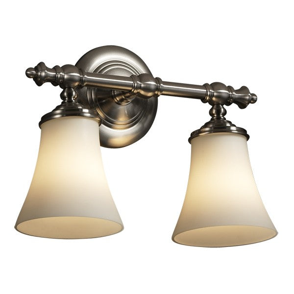 Justice Designs FSN-8522-20-OPAL-NCKL-LED2-1400 LED Bath Bar, Brushed Nickel