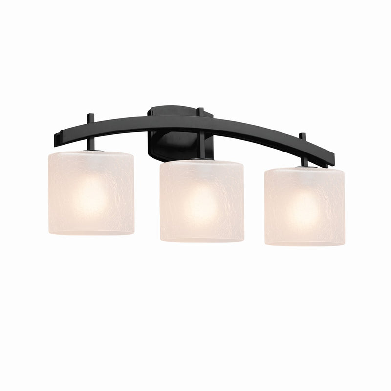 Justice Designs FSN-8593-30-FRCR-MBLK-LED3-2100 LED Bath Bar, Matte Black