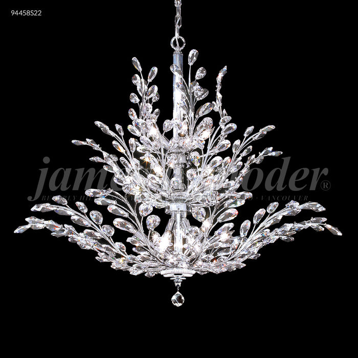 James R. Moder 94458S22 18 Light Chandelier, Silver