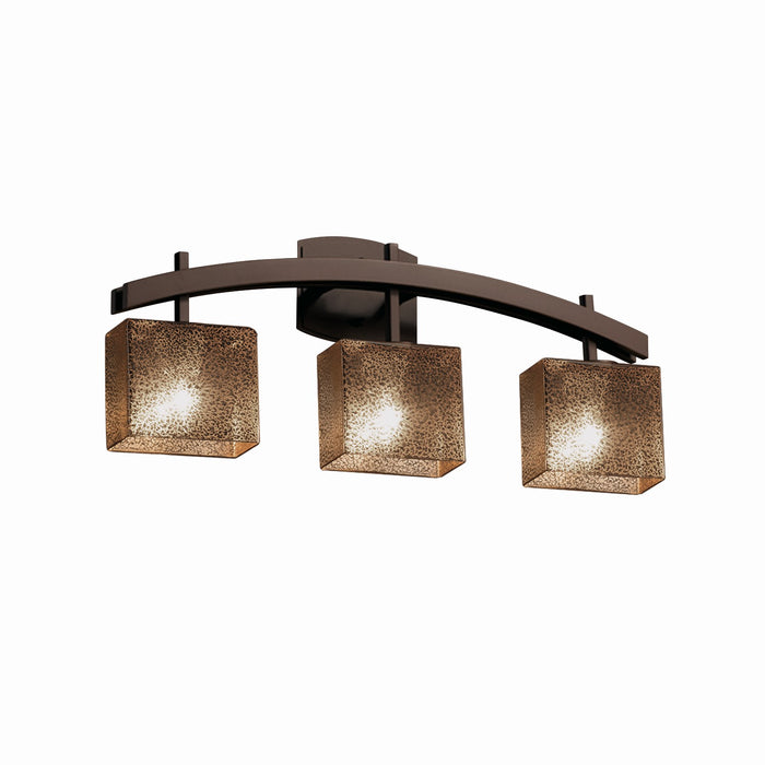 Justice Designs FSN-8593-55-MROR-DBRZ Three Light Bath Bar, Dark Bronze