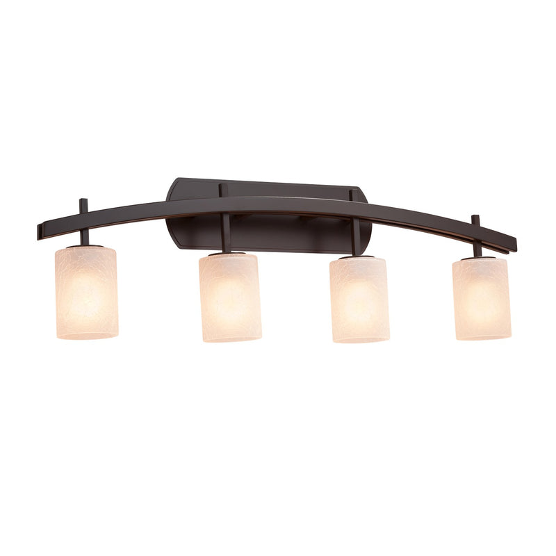 Justice Designs FSN-8594-10-FRCR-DBRZ-LED4-2800 LED Bath Bar, Dark Bronze