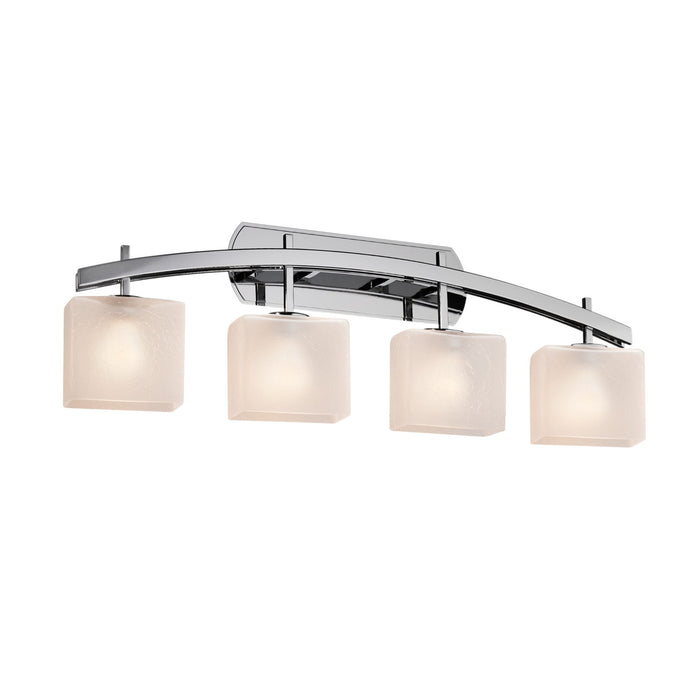 Justice Designs FSN-8594-55-FRCR-CROM Four Light Bath Bar, Polished Chrome