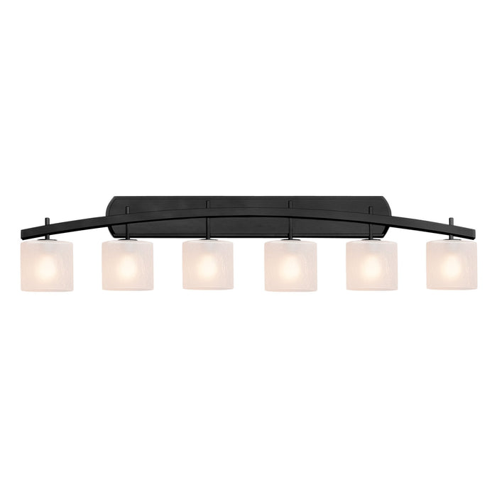 Justice Designs FSN-8596-30-FRCR-MBLK-LED6-4200 LED Bath Bar, Matte Black
