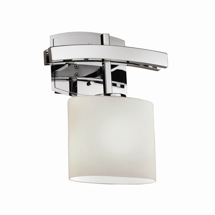 Justice Designs FSN-8597-30-OPAL-CROM-LED1-700 LED Wall Sconce, Polished Chrome