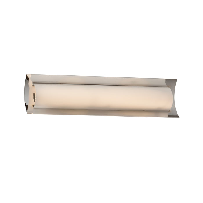 Justice Designs FSN-8631-OPAL-CROM LED Linear Bath Bar, Polished Chrome